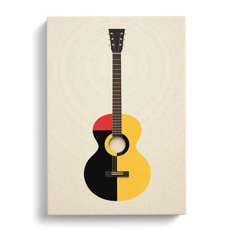 Guitar Minimalism - Print, 76cm H x 50cm W x 3cm D