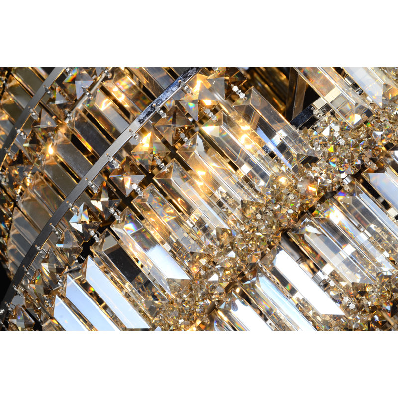 Lustre empire unique 38 lumières Dorotea, Teck
