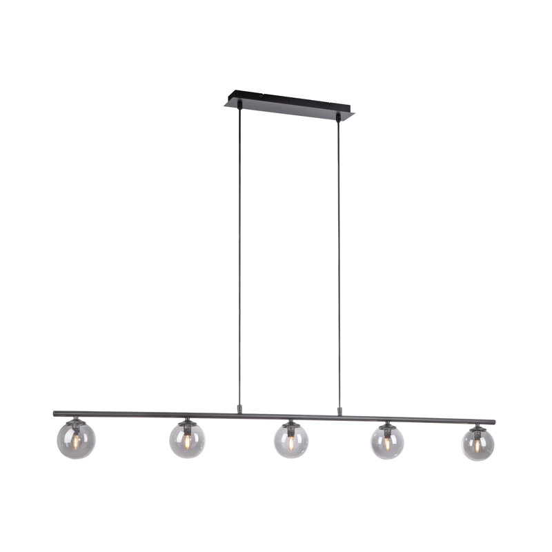 Portleven 5 - Light White/Black Kitchen Island Pendant