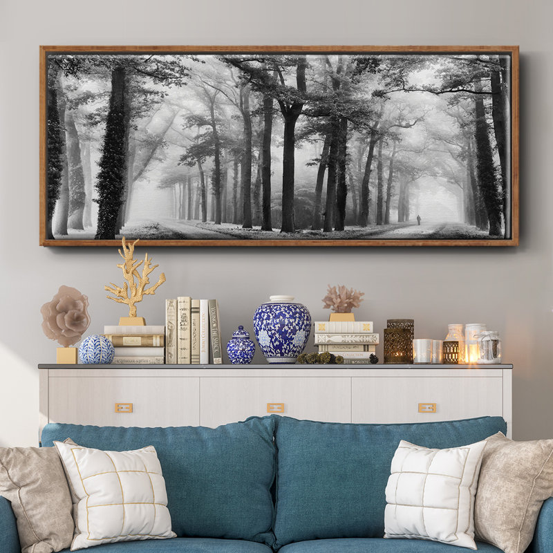 Turning Left- Framed Canvas