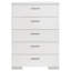 Commode et commode blanches ultrabrillantes