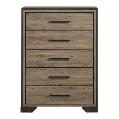 Baker 5 Drawer Chest Brown and Light Taupe -  Wildon Home®, 55AA590EBDEB497E8DC183BBAFF7B5B3