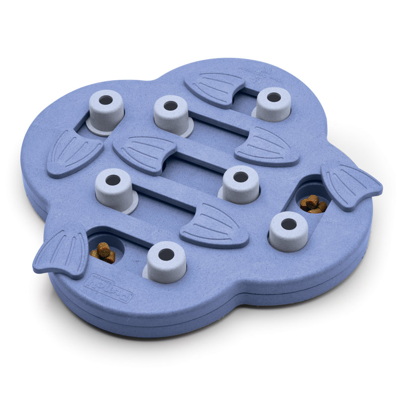 Blue Composite Interactive Dog Treat Puzzle Dispenser