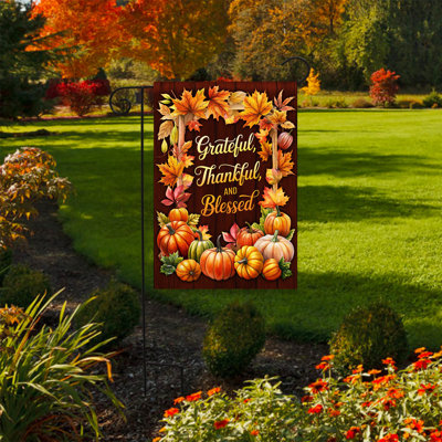 Thankful Blessings Garden Flag