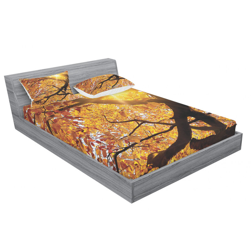 Microfiber Sheet Set, Queen Sheet Set with Fitted Sheet