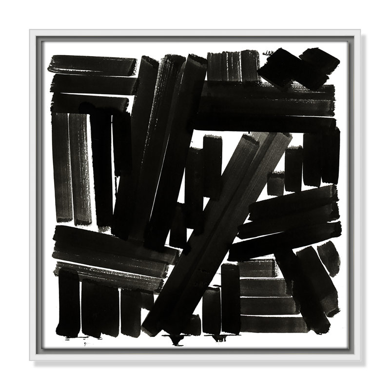 Shape Of Song I by Cartissi, White Framed, 17.5" H x 17.5" W x 2" D