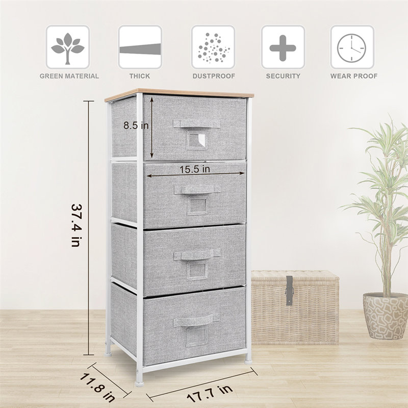 Luzerne 4 Drawer Storage Drawer