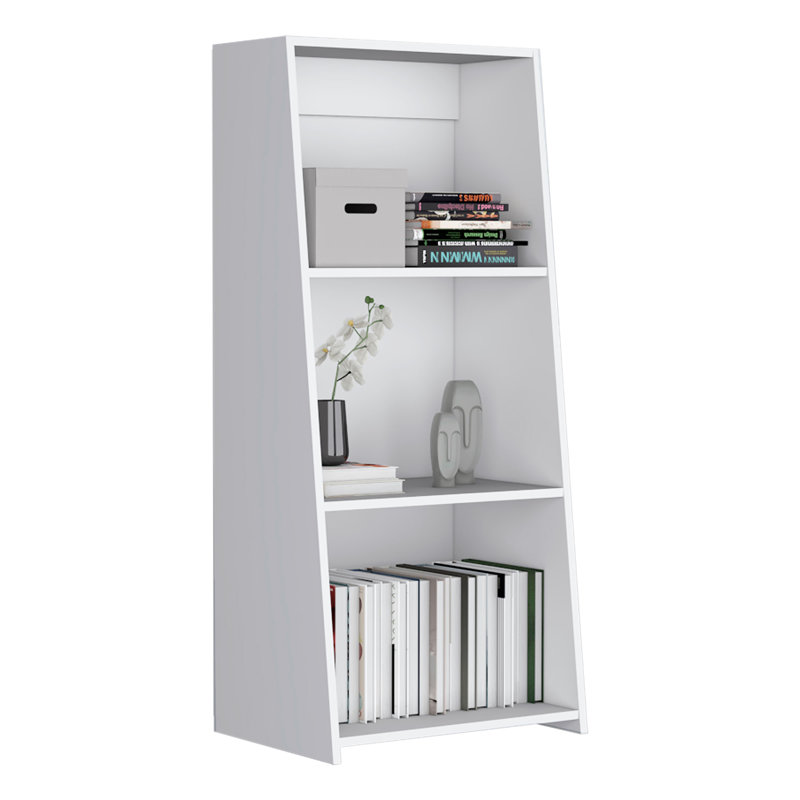 Gakona Bookcase, 3 shelves, Living Room, White