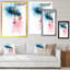 Portrait abstrait d'une femme dans des tons pastel - reproduction d'art sur toile glam-1704906666-1704906663