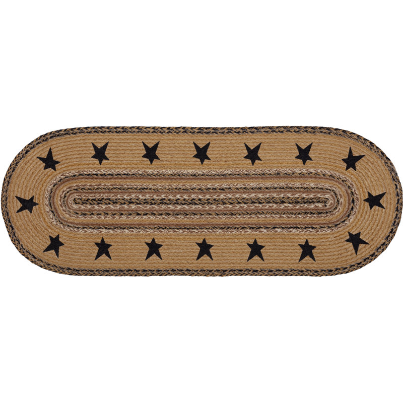Kettle Grove Geometric Oval Table Runner, 36" L x 13" W
