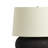 Kragen Table Lamp-Textured Matte Black Porcelain Ceramic-493960590