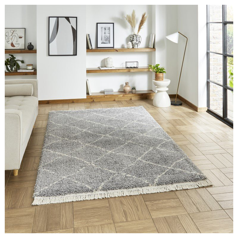 Pechler Machine Woven Grey Rug, Rectangle 200 x 290cm
