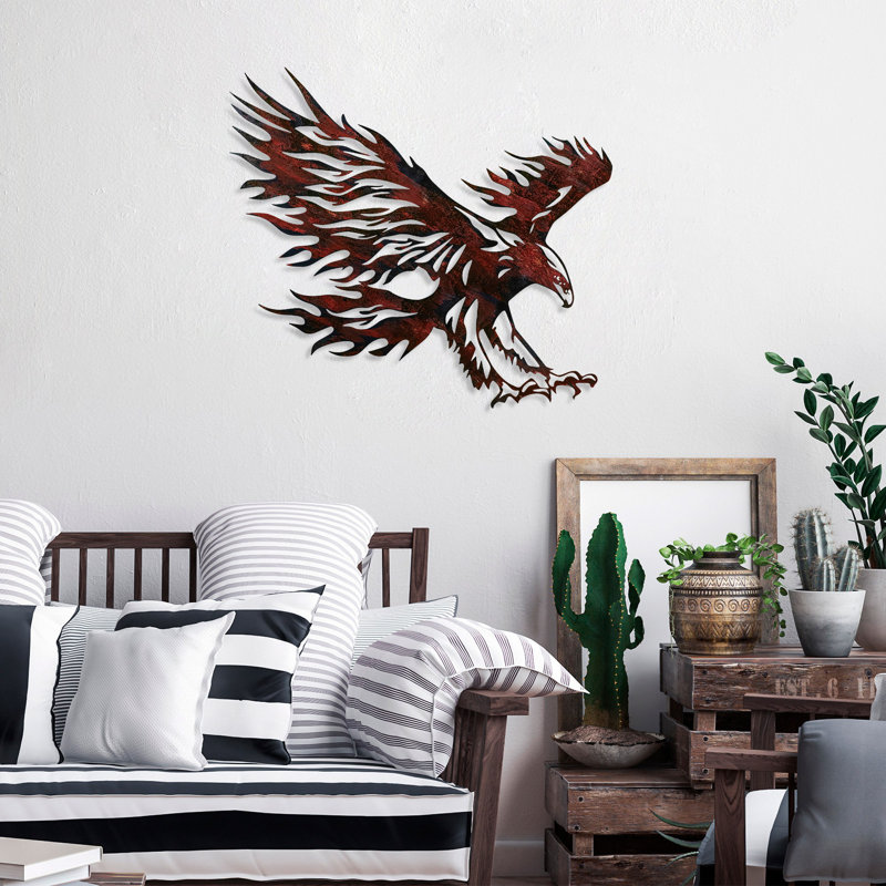 Handmade Decorative Metal Wall Accessory, 24.8 x 28.0 inches | 100% Metal, Thickness: 0.06 inches | Unique Hand-Painted Design - Perfect for Home Decor, Adds Character & Style to Any Room