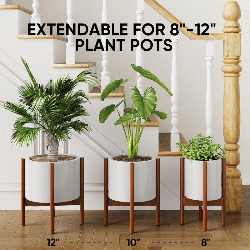 Support pour plante Wava, Brun