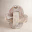 Sculpture raffinée en nœuds de marbre pour la décoration intérieure - Accent décoratif pour bureau, salon ou étagère - Ivoire et brun clair-107086724