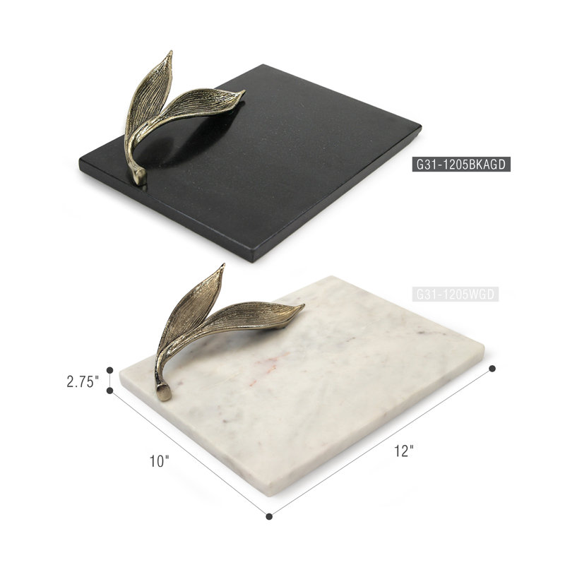 Gourmet Cheese Board, Black/Gold