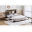 Lit plateforme tapissier avec tête de lit de rangement, lit gigogne simple, tiroirs et charge pour les chambres à coucher modernes-512368869-512368866