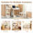 Writing Desk Small with 1 Drawer and 2 Hooks Corner Computer Table Desk for Office, Bedroom, White-349634930