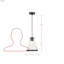 Mini-luminaire suspendu 1 lumière Alicia-128603179