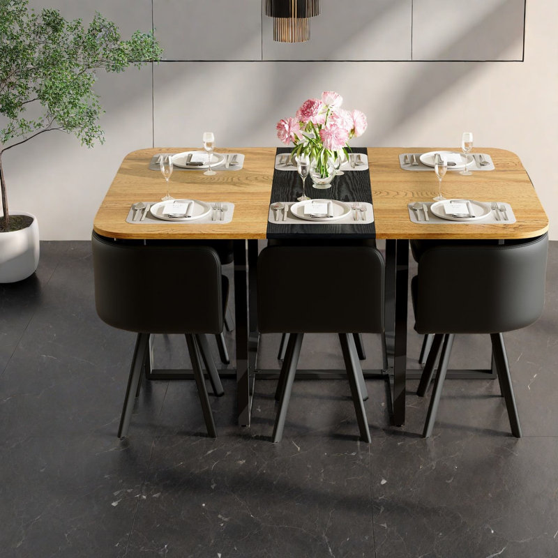 Ensembles de table de salle à manger modernes (doit inclure à la fois la table et la chaise), métal MDF