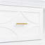 Lit escamotable simple avec station de charge et tiroir, blanc-467172824