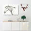 The Head of a Horse by Jean Bernard - Wrapped Canvas Drawing - Wrapped Canvas-55358407