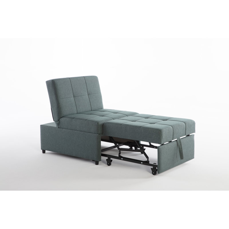 Canapé-lit simple Demoris, Polyester vert