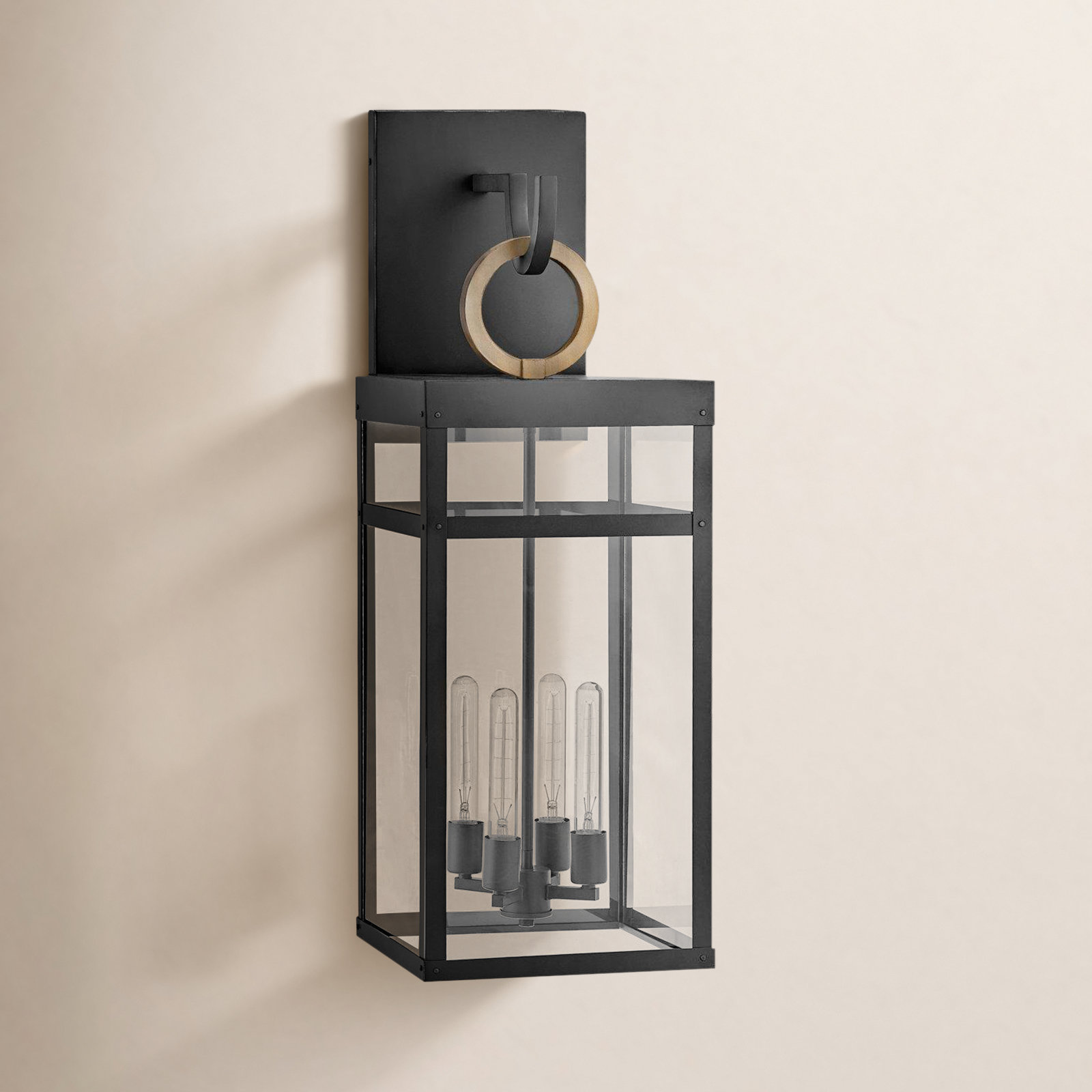 Amelia Outdoor Wall Light, 35.25" H x 12" W x 12.75" D