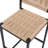 Set Of 2 Woven Bar Stools With Backrest Paper Rope Weave Dining Chairs For Kitchen Island-1219173572