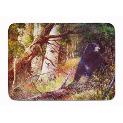 Tapis de bain en mousse à mémoire de forme noir ours East Palo Alto