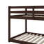 Lit superposé simple au-dessus d'hévéa en bois d'hévéa équipé d'une échelle-850529255