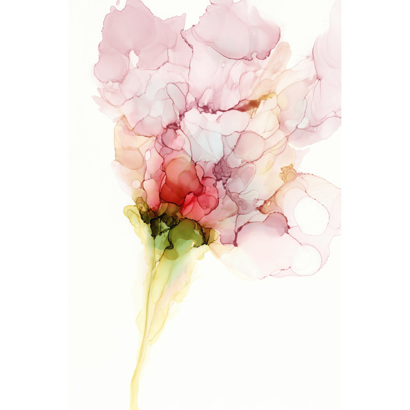 Flower Passion I by Jennifer Goldberger - Painting Print, 91cm H x 61cm W, Black Floater Framed