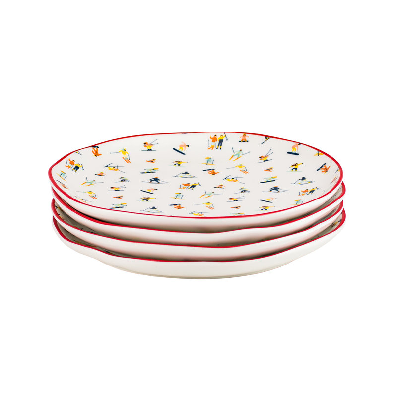 10 Strawberry Street Bella Skiers Appetizer Plates - Thumbnail 5