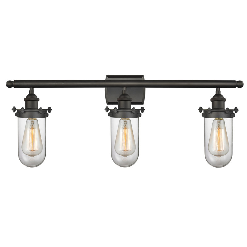Calixta 3 - Light Dimmable Vanity Light, Oil Rubbed Bronze, Clear