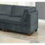 Ensemble de canapé modulaire en chenille gris 6 pièces