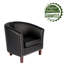 Faux Leather Barrel Chair-1741856470
