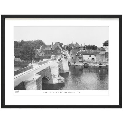 Huntingdon, The Old Bridge 1929 by Francis Frith - Single Picture Frame Print