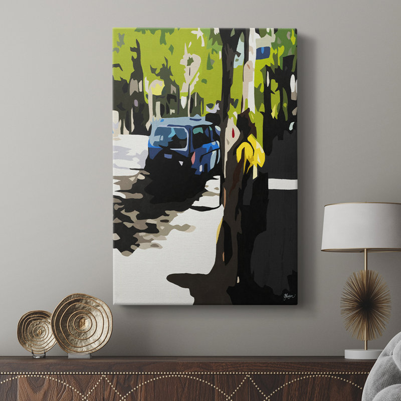 Une volvo en ballard - galerie Cavas sur mesure, H 60 po x l 40 po