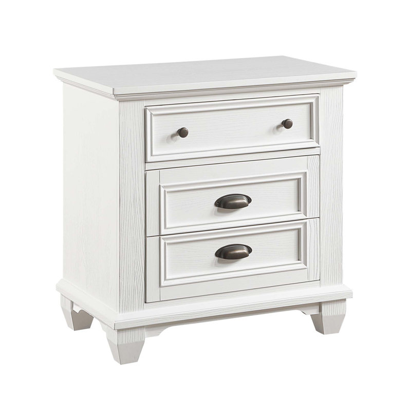 Table de chevet à deux tiroirs 1pc