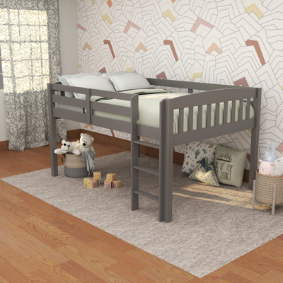 Lit mezzanine bas avec rangement pour enfants Elbrus