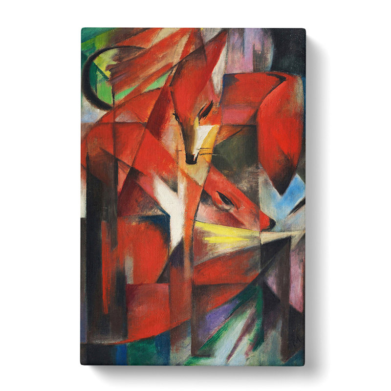 CAN4051CAN The Foxes Vol.1 by Franz Marc - Wrapped Canvas Painting