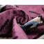 Coussin en velours de soie Magenta