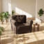 Fauteuil Chesterfield l 41,3 po x P 29,9 po x H 33,8 po