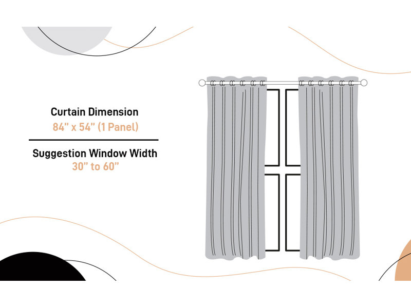 Blackout Curtain Single Panel, Taupe