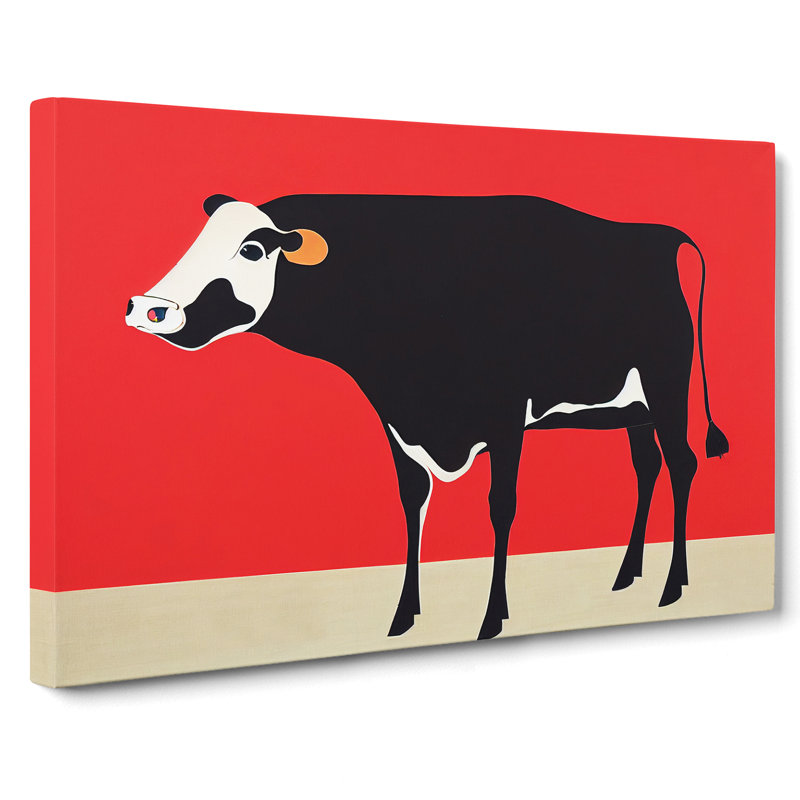Beauteous Cow Abstract - Wrapped Canvas, 50cm H x 76cm W x 3cm D