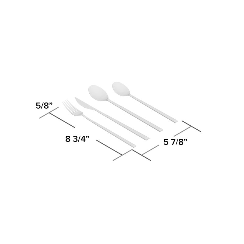 Sushi Queen 24 Piece Flatware Set, Service for 6, Mahogany