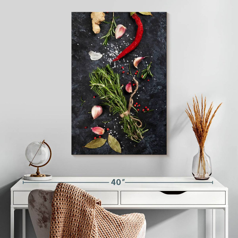 Yarlin Fresh Herbs Plating, 30" H x 20" W