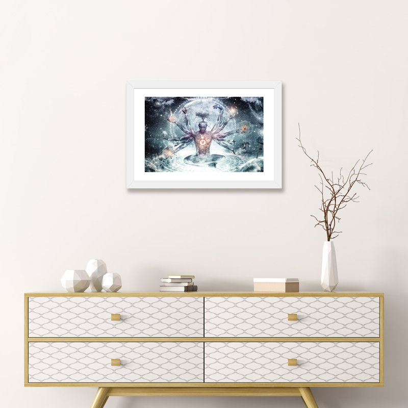 «The Neverender Dreamer» par Cameron Gray, impression, H 16 po x l 24 po x P 1 po, Papier encadré blanc