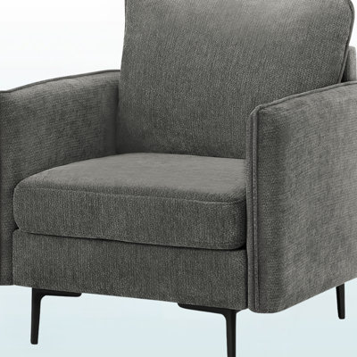 Albany Dark Grey Fabric Upholstered Chair