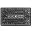 Ensemble de salle à manger 7 pièces en fonte d'aluminium toutes saisons comprenant 6 chaises pivotantes et une table rectangulaire avec cadre noir-1182739710